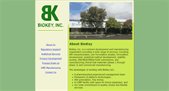 Desktop Screenshot of biokeyinc.com