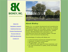Tablet Screenshot of biokeyinc.com